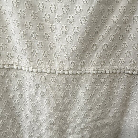 Draper James Eyelet Flounce Dress Willow White Size 14 EUC - Picture 12 of 12